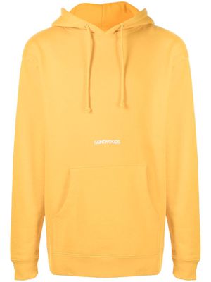 Saintwoods logo-print hoodie - Yellow