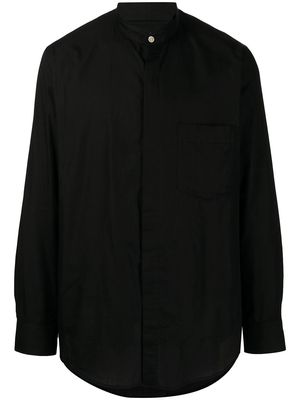 Bed J.W. Ford cotton-silk blend double-layered shirt - Black