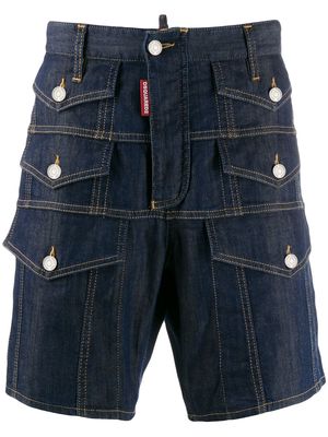 Dsquared2 multiple pocket denim shorts - Blue