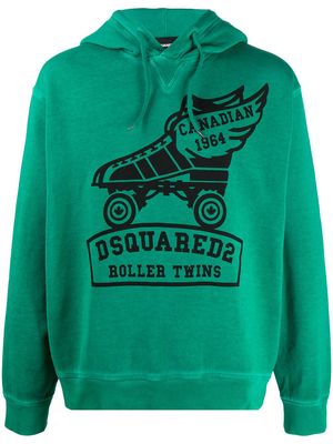 Dsquared2 graphic print hoodie - Green