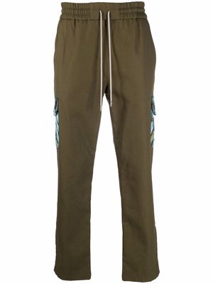 Just Don embroidered drawstring trousers - Green