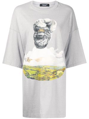 UNDERCOVER graphic-print cotton T-shirt - Grey