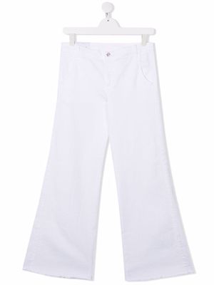 DONDUP KIDS TEEN flared denim jeans - White