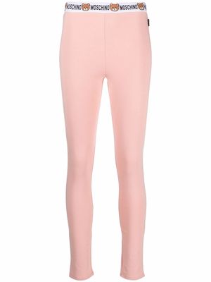 Moschino logo waistband leggings - Pink