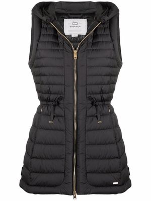 Woolrich quilted hooded gilet - Black