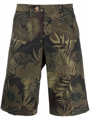 ETRO leaf-print bermuda shorts - Green