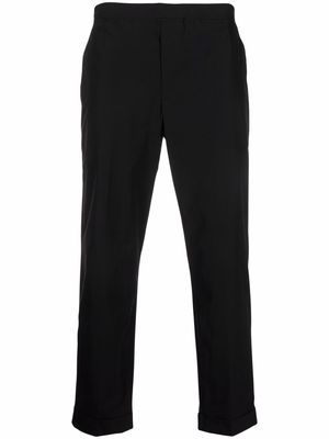 Neil Barrett elasticated-waist cropped trousers - Black