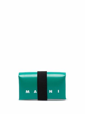 Marni Tribeca logo-print wallet - Green