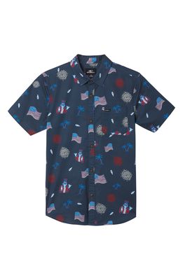 O'Neill Kids' Capitol Chill Button-Up Shirt in Navy