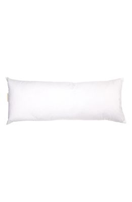Coyuchi Feather & Down Lumbar Pillow Insert in White