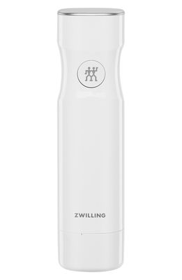 ZWILLING Fresh & Save Vacuum Pump with Charging Cap in White