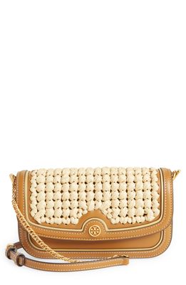 Tory Burch Robinson Wallet on a Chain in Natural