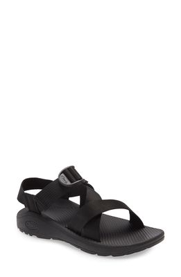 Chaco Mega Z/Cloud Sport Sandal in Solid Black Fabric