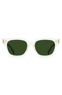 RAEN Phonos 53mm Polarized Square Sunglasses in Brut /Bottle Green