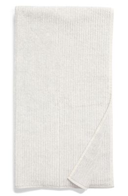 Nordstrom Organic Cotton Rib Bath Towel in Grey Vapor