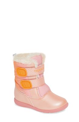 Tsukihoshi Teddy Waterproof Boot in Peach/Pink