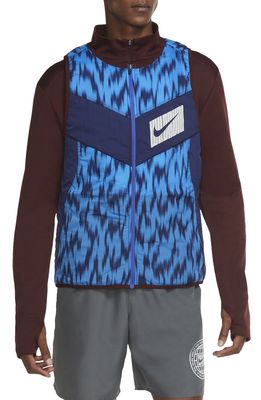 Nike Aerolayer Reversible Running Vest in Mystic Dates/Silver