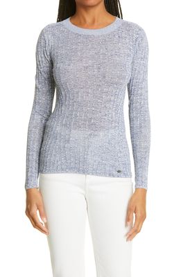 Ted Baker London Iolana Ribbed Crewneck Sweater in Pale Blue