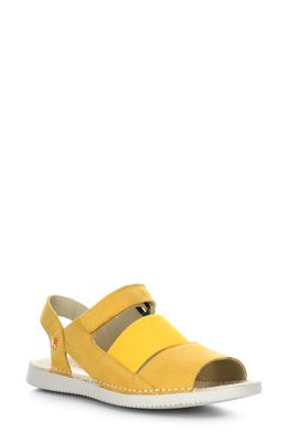 Softinos by Fly London Tian Strappy Sandal in Bright Yellow Cupido