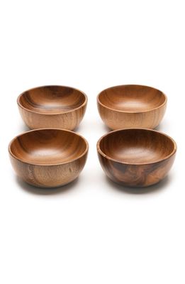 OHOM Foree Set of 4 Medium Bowls in Wood