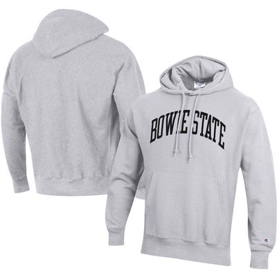 Men's Champion Gray Bowie State Bulldogs Tall Arch Pullover Hoodie