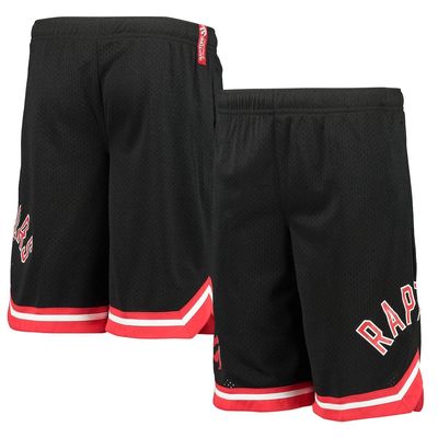 Outerstuff Youth Black Toronto Raptors Box Out Baller Shorts