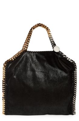 Stella McCartney Falabella Faux Leather Foldover Tote in Black