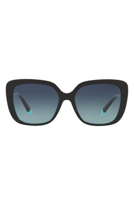 Tiffany & Co. 55mm Gradient Butterfly Sunglasses in Black Blue