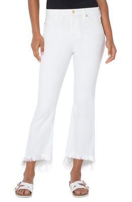 Liverpool Los Angeles Hannah Crop Flare Jeans in Bone White