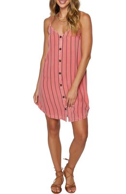 O'Neill Dolly Button-Up Sundress in Faded Rose