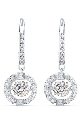 Swarovski Sparkling Dancing Crystal Drop Earrings in White
