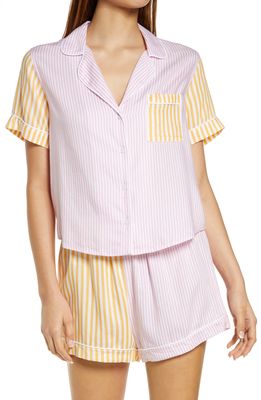 Rails Darcie Stripe Colorblock Short Pajamas in Mixed Melon Stripe