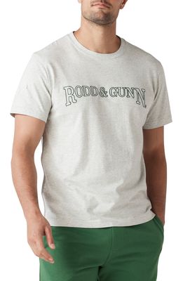 Rodd & Gunn Willowbridge Embroidered Logo T-Shirt in Concrete
