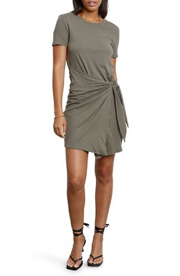 Rails Edie Tie Waist T-Shirt Dress in Canteen