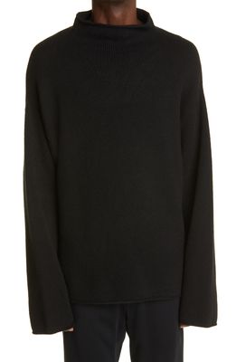 Fear of God Funnel Neck Cashmere Sweater in Black