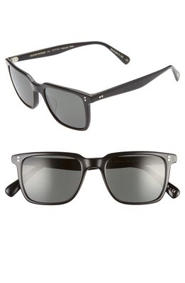 Oliver Peoples Lachman 50mm Polarized Sunglasses in Black/Midnight Express Polar