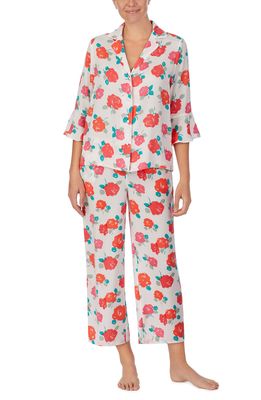 kate spade new york just rosy crop pajamas in Rose Bud Pt
