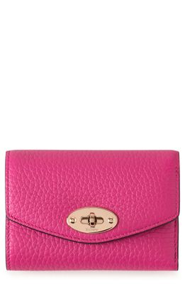 Mulberry Darley Folded Leather Wallet in Mulberry Pink