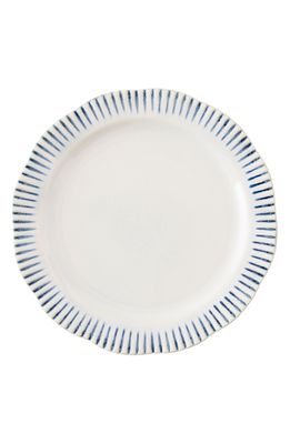 Juliska Wanderlust Collection - Sitio Stripe Stoneware Dinner Plate in Indigo