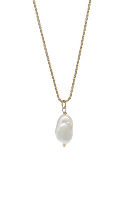 Degs & Sal Men's Freshwater Pearl Pendant Necklace in Gold