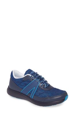 TRAQ by Alegria Qarma Sneaker in Navy Charm Leather