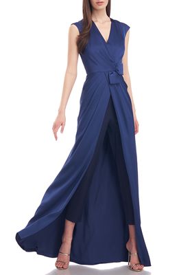 Kay Unger Lilly Maxi Romper in Midnight