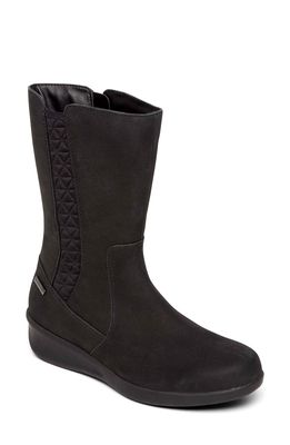 Aravon Fairlee Waterproof Snow Boot in Black Leather