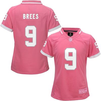 Outerstuff Girls Youth Drew Brees Pink New Orleans Saints Bubble Gum Jersey