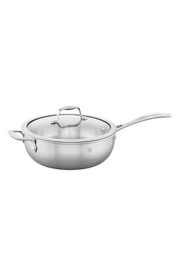 ZWILLING Spirit 3-Ply 4.6-Quart Perfect Pan with Helper Handle and Lid in Stainless Steel