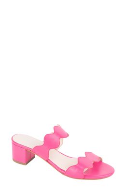 patricia green Palm Beach Slide Sandal in Hot Pink Leather