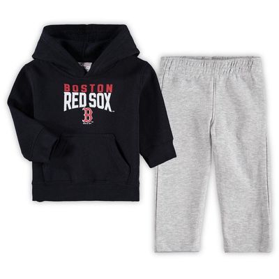 Outerstuff Infant Navy/Heathered Gray Boston Red Sox Fan Flare Fleece Hoodie and Pants Set