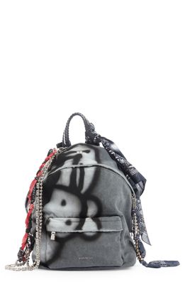 Givenchy x Chito Double U Canvas Backpack in 001-Black
