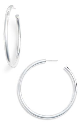 Jennifer Zeuner Lou Large Hoop Earrings in Sterling Silver
