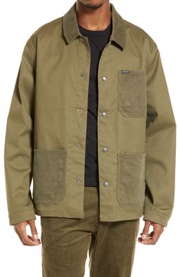 Brixton Survey X Crossover Chore Coat in Military Olive